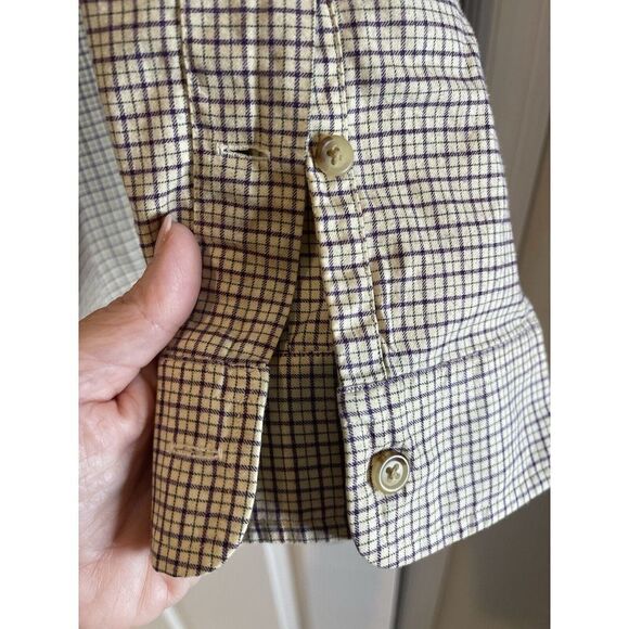 Ralph Lauren Shirt Mens XXL Yellow Purple Plaid  Long Sleeve Button Down Cotton - Picture 6 of 6